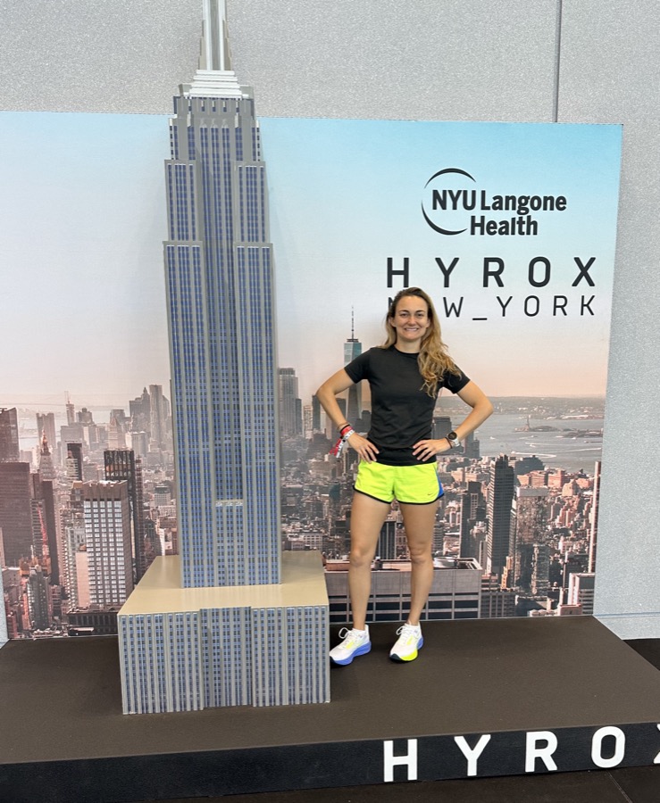 Olivia Papa before the HYROX New York solo race